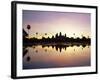 Reflections in Water in the Early Morning of the Temple of Angkor Wat at Siem Reap, Cambodia, Asia-Gavin Hellier-Framed Photographic Print