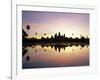 Reflections in Water in the Early Morning of the Temple of Angkor Wat at Siem Reap, Cambodia, Asia-Gavin Hellier-Framed Photographic Print