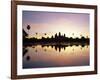 Reflections in Water in the Early Morning of the Temple of Angkor Wat at Siem Reap, Cambodia, Asia-Gavin Hellier-Framed Photographic Print