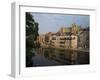 Reflections in Water of Buildings, with the Cathedral of St. Etienne, Metz, Lorraine, France-Woolfitt Adam-Framed Photographic Print