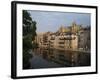 Reflections in Water of Buildings, with the Cathedral of St. Etienne, Metz, Lorraine, France-Woolfitt Adam-Framed Photographic Print