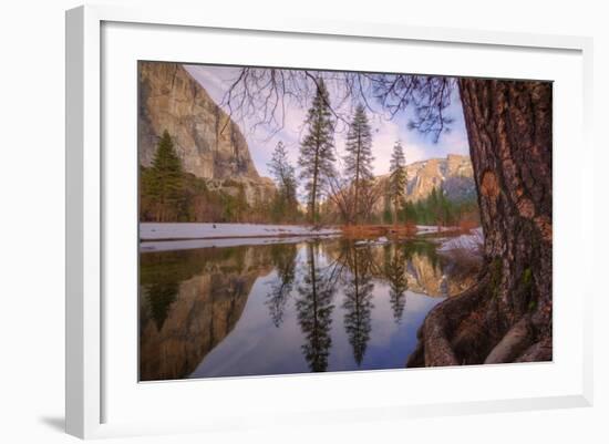 Reflections Inside The Valley Late Winter, Yosemite National Park-Vincent James-Framed Photographic Print