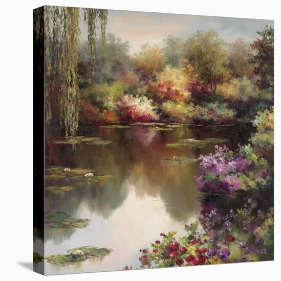 Reflections Of A Lily Pond-Budian-Stretched Canvas