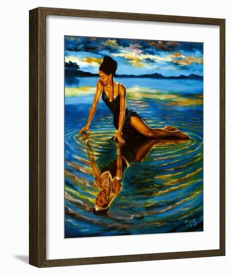 Reflections of a Queen-A Smith-Framed Art Print