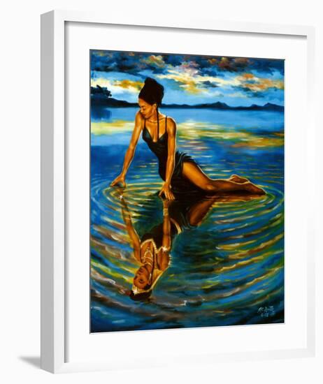 Reflections of a Queen-A Smith-Framed Art Print