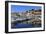 Reflections of boats and Le Suquet, Old port, Cannes, Cote d'Azur, Alpes Maritimes, France-Eleanor Scriven-Framed Photographic Print