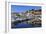 Reflections of boats and Le Suquet, Old port, Cannes, Cote d'Azur, Alpes Maritimes, France-Eleanor Scriven-Framed Photographic Print