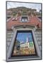 Reflections of Downtown in Shop Window, Riga, Latvia, Europe-Michael-Mounted Photographic Print