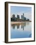 Reflections of High Rise Buildings at Surfers Paradise Beach, Gold Coast, Queensland, Australia-Matthew Williams-Ellis-Framed Photographic Print