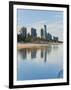 Reflections of High Rise Buildings at Surfers Paradise Beach, Gold Coast, Queensland, Australia-Matthew Williams-Ellis-Framed Photographic Print