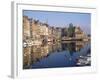 Reflections of Houses and Boats in the Old Harbour at Honfleur, Basse Normandie, France, Europe-Richard Ashworth-Framed Photographic Print