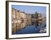 Reflections of Houses and Boats in the Old Harbour at Honfleur, Basse Normandie, France, Europe-Richard Ashworth-Framed Photographic Print