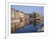 Reflections of Houses and Boats in the Old Harbour at Honfleur, Basse Normandie, France, Europe-Richard Ashworth-Framed Photographic Print