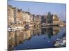 Reflections of Houses and Boats in the Old Harbour at Honfleur, Basse Normandie, France, Europe-Richard Ashworth-Mounted Photographic Print