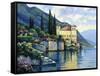 Reflections of Lago Maggiore-John Zaccheo-Framed Stretched Canvas