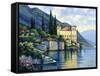 Reflections of Lago Maggiore-John Zaccheo-Framed Stretched Canvas