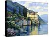 Reflections of Lago Maggiore-John Zaccheo-Stretched Canvas