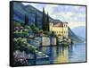 Reflections of Lago Maggiore-John Zaccheo-Framed Stretched Canvas