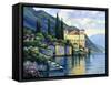 Reflections of Lago Maggiore-John Zaccheo-Framed Stretched Canvas