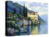 Reflections of Lago Maggiore-John Zaccheo-Stretched Canvas