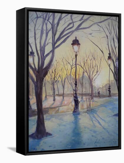 Reflections of Lamp Post Dome Church, 2010-Antonia Myatt-Framed Stretched Canvas
