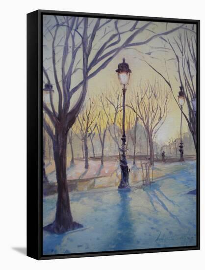 Reflections of Lamp Post Dome Church, 2010-Antonia Myatt-Framed Stretched Canvas