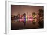 Reflections of Led Lighting in the Rain at Xiangji Temple, Hangzhou, Zhejiang, China, Asia-Andreas Brandl-Framed Photographic Print