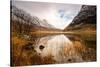 Reflections of Loch Achtriochtan in the Highlands, Scotland Uk-Tracey Whitefoot-Stretched Canvas