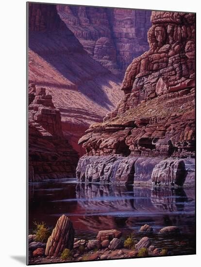 Reflections of Marble-R.W. Hedge-Mounted Giclee Print