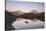 Reflections of Mont Blanc at Sunset on Lac Des Cheserys, Haute Savoie, French Alps, France-Roberto Moiola-Stretched Canvas