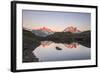 Reflections of Mont Blanc at Sunset on Lac Des Cheserys, Haute Savoie, French Alps, France-Roberto Moiola-Framed Photographic Print