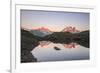 Reflections of Mont Blanc at Sunset on Lac Des Cheserys, Haute Savoie, French Alps, France-Roberto Moiola-Framed Photographic Print