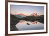 Reflections of Mont Blanc at Sunset on Lac Des Cheserys, Haute Savoie, French Alps, France-Roberto Moiola-Framed Photographic Print