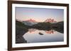 Reflections of Mont Blanc at Sunset on Lac Des Cheserys, Haute Savoie, French Alps, France-Roberto Moiola-Framed Photographic Print