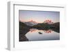 Reflections of Mont Blanc at Sunset on Lac Des Cheserys, Haute Savoie, French Alps, France-Roberto Moiola-Framed Photographic Print