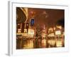 Reflections of Neon Lights and Signs Along Fremont Street in Las Vegas, Nevada, USA-null-Framed Photographic Print