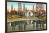 Reflections of Oil Wells in Lake of Oil-null-Framed Art Print