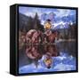 Reflections of the Rockies-Jack Sorenson-Framed Stretched Canvas