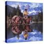 Reflections of the Rockies-Jack Sorenson-Stretched Canvas