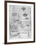 Reflections of the Sun on Water, Late 15th or Early 16th Century-Leonardo da Vinci-Framed Giclee Print