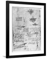 Reflections of the Sun on Water, Late 15th or Early 16th Century-Leonardo da Vinci-Framed Giclee Print