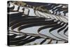 Reflections Off Water Filled Rice Terraces, Yuanyang, Honghe, China-Peter Adams-Stretched Canvas