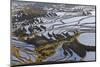 Reflections Off Water Filled Rice Terraces, Yuanyang, Honghe, China-Peter Adams-Mounted Photographic Print