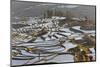 Reflections Off Water Filled Rice Terraces, Yuanyang, Honghe, China-Peter Adams-Mounted Photographic Print