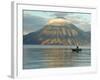 Reflections on Lake Atitlan with Fishing Boat, Panajachel, Western Highlands, Guatemala-Cindy Miller Hopkins-Framed Photographic Print