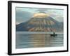 Reflections on Lake Atitlan with Fishing Boat, Panajachel, Western Highlands, Guatemala-Cindy Miller Hopkins-Framed Photographic Print