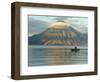 Reflections on Lake Atitlan with Fishing Boat, Panajachel, Western Highlands, Guatemala-Cindy Miller Hopkins-Framed Photographic Print