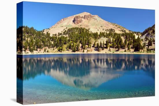 Reflections on Lake Helen, Lassen Volcanic NP, California, USA-Michel Hersen-Stretched Canvas