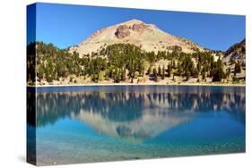 Reflections on Lake Helen, Lassen Volcanic NP, California, USA-Michel Hersen-Stretched Canvas