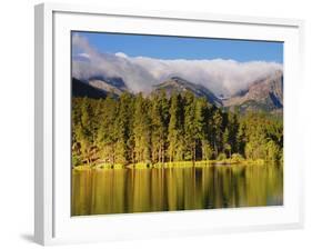 Reflections on Sprague Lake, Rocky Mountain National Park, Colorado, USA-Michel Hersen-Framed Photographic Print